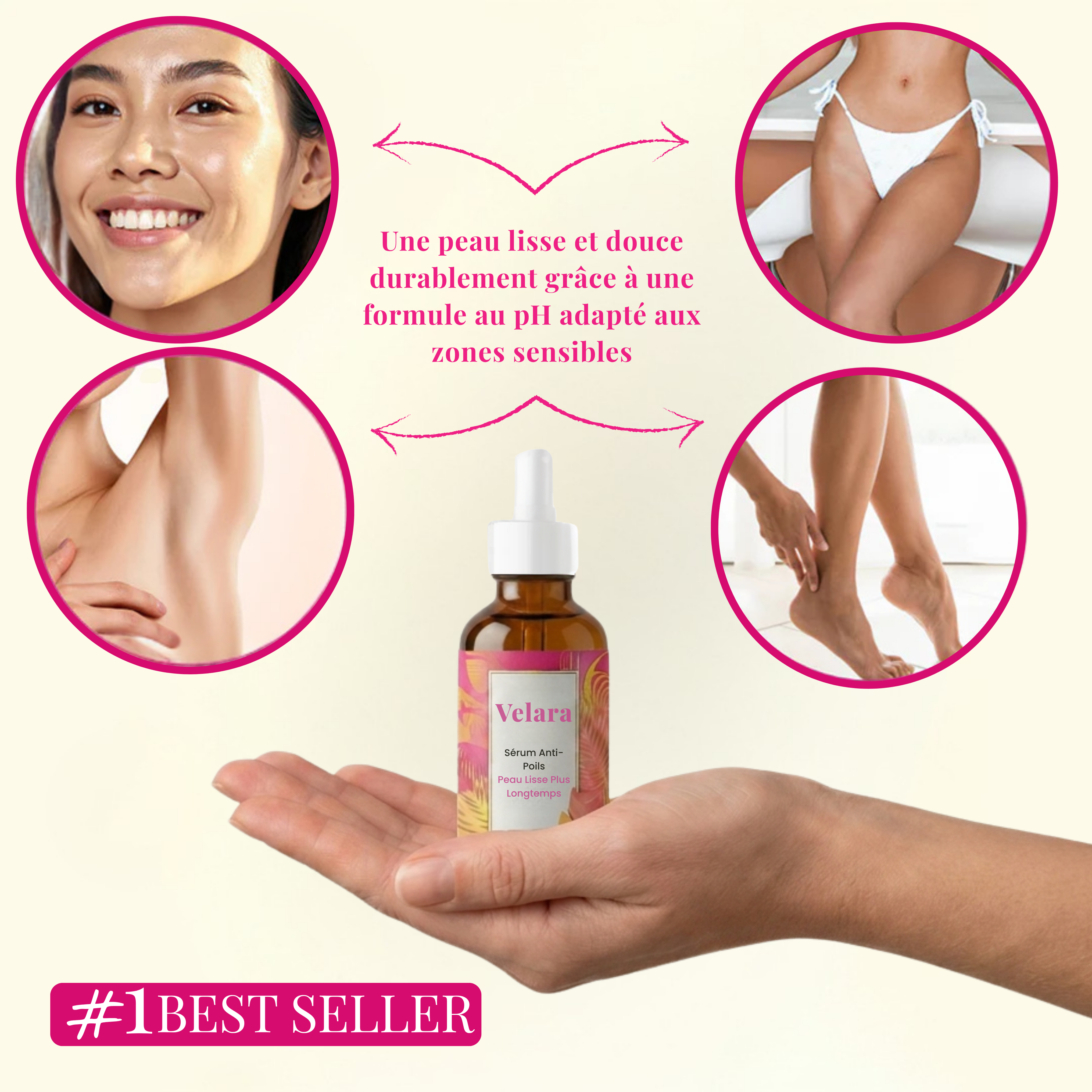 Sérum Velara : Stop-Repousse Poils & Peau de Soie