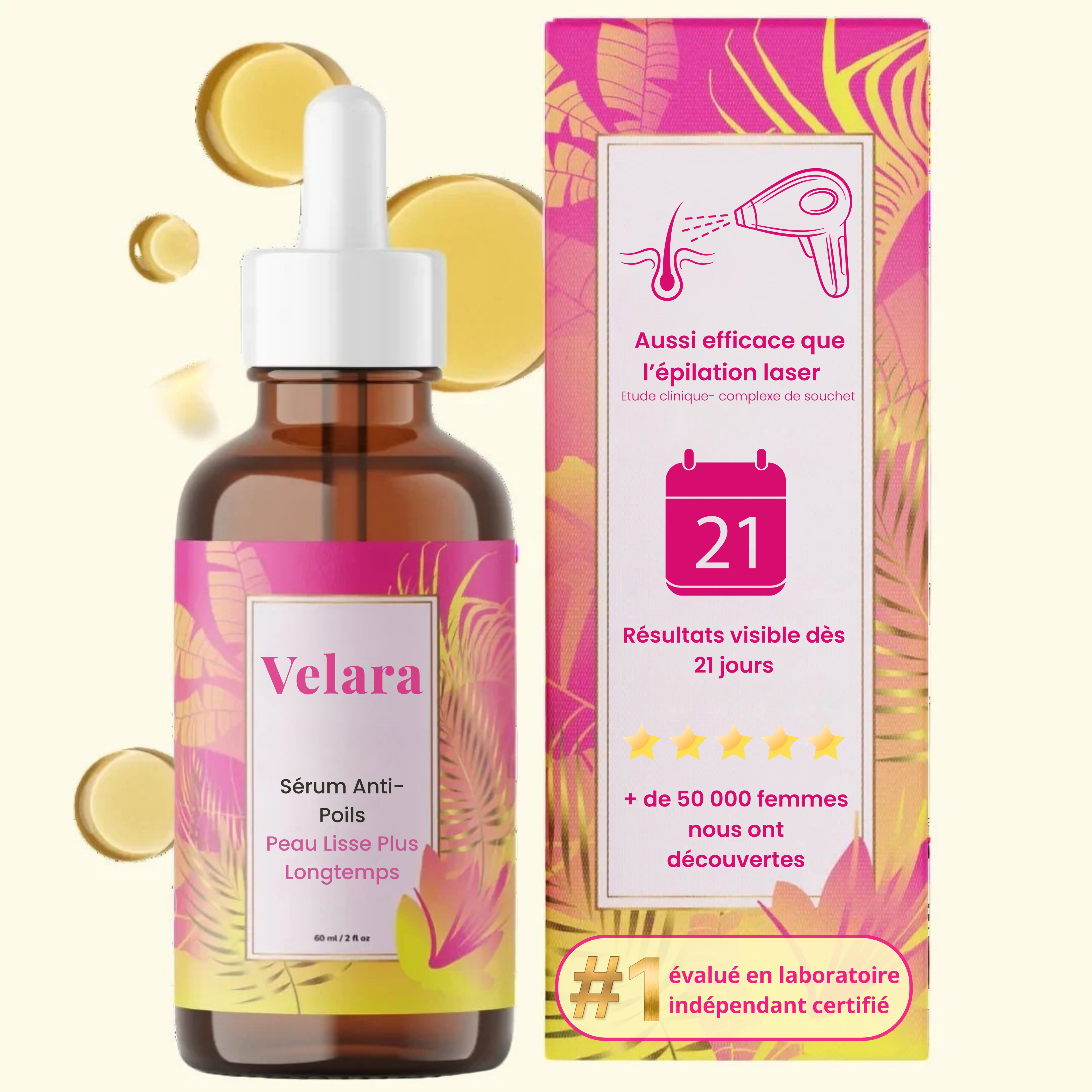 Sérum Velara : Stop-Repousse Poils & Peau de Soie