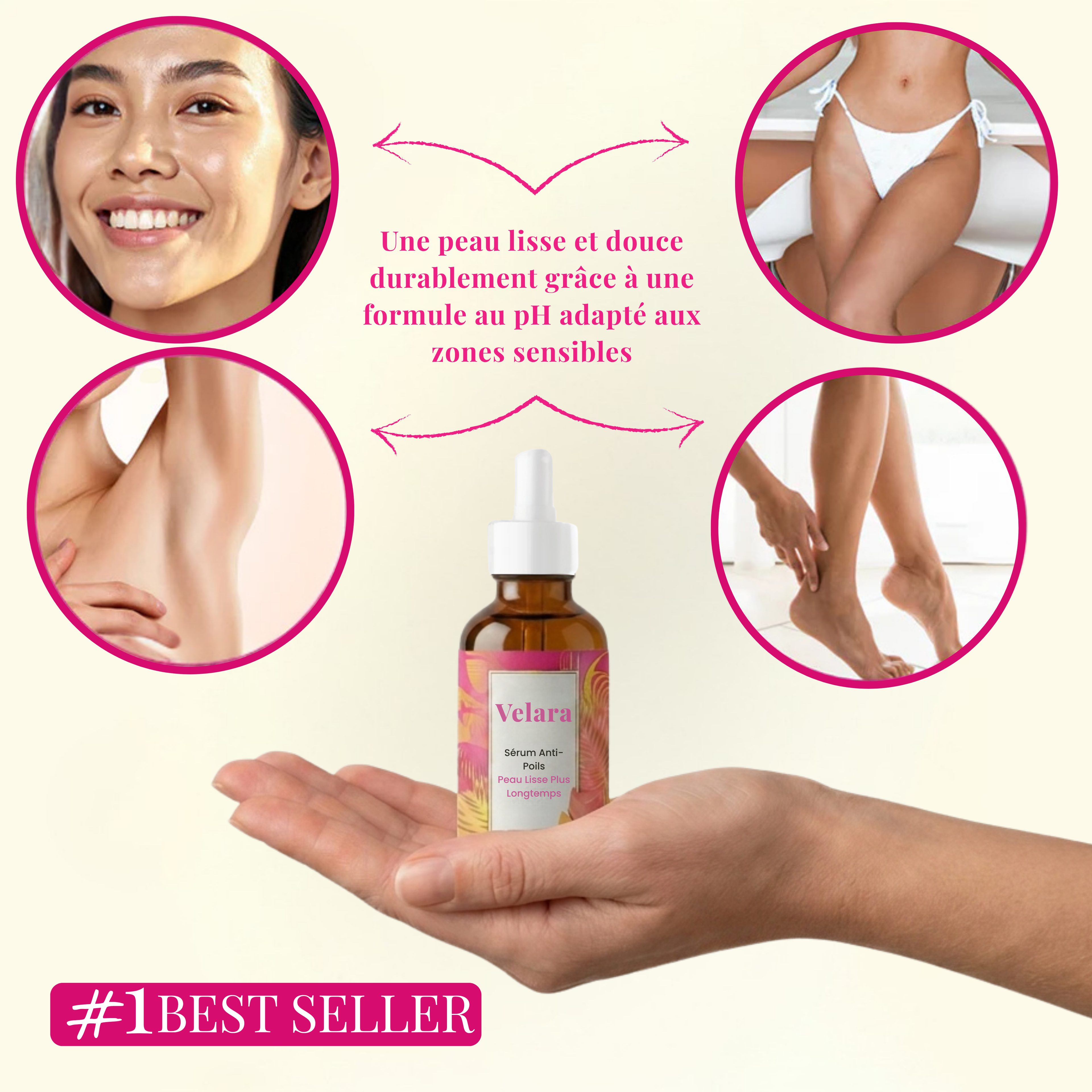 Sérum Velara : Stop-Repousse Poils & Peau de Soie